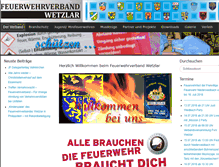 Tablet Screenshot of feuerwehrverband-wetzlar.info